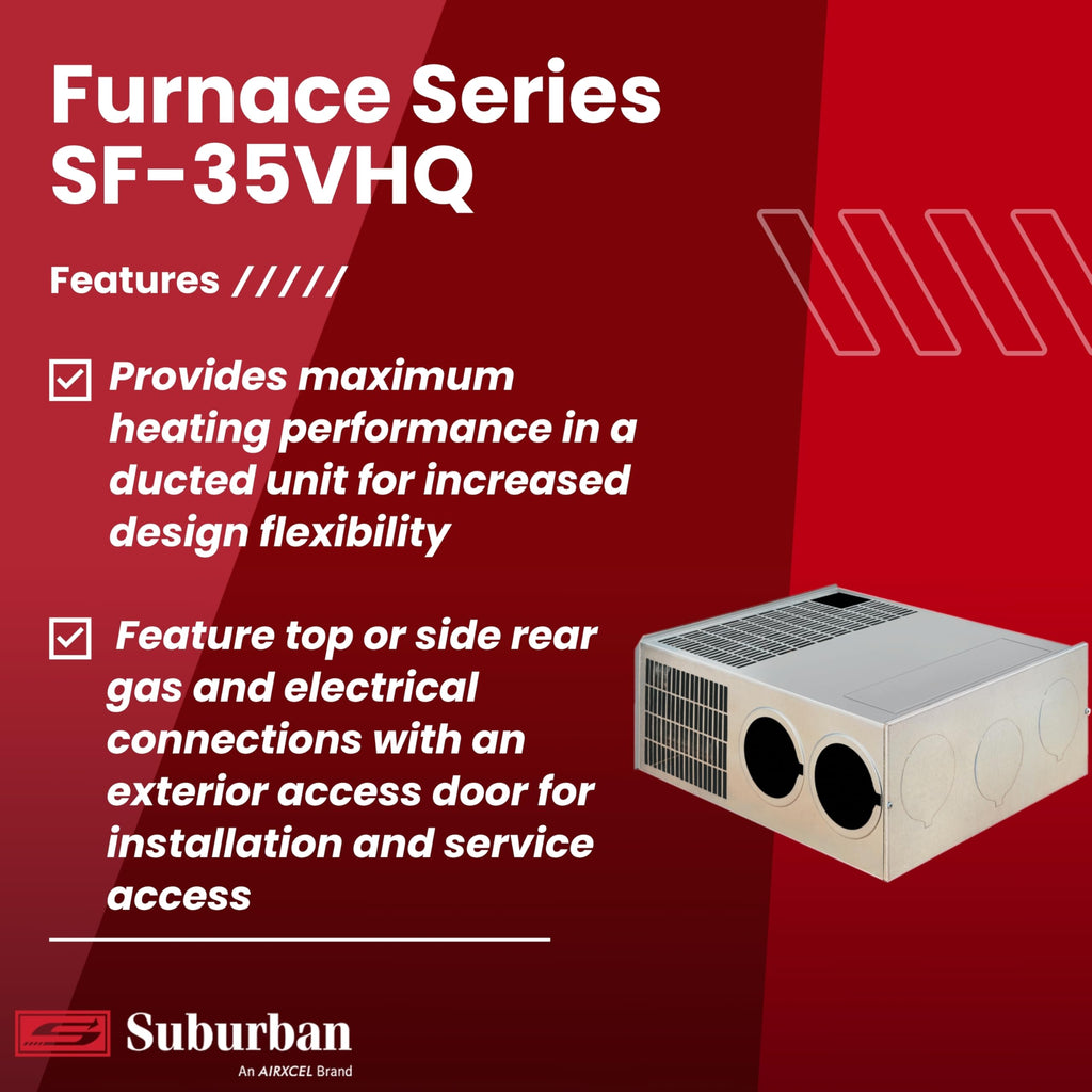 Suburban SF-42VHQ 42,000 BTU/h Ducted Low Profile RV Furnace (2592A)