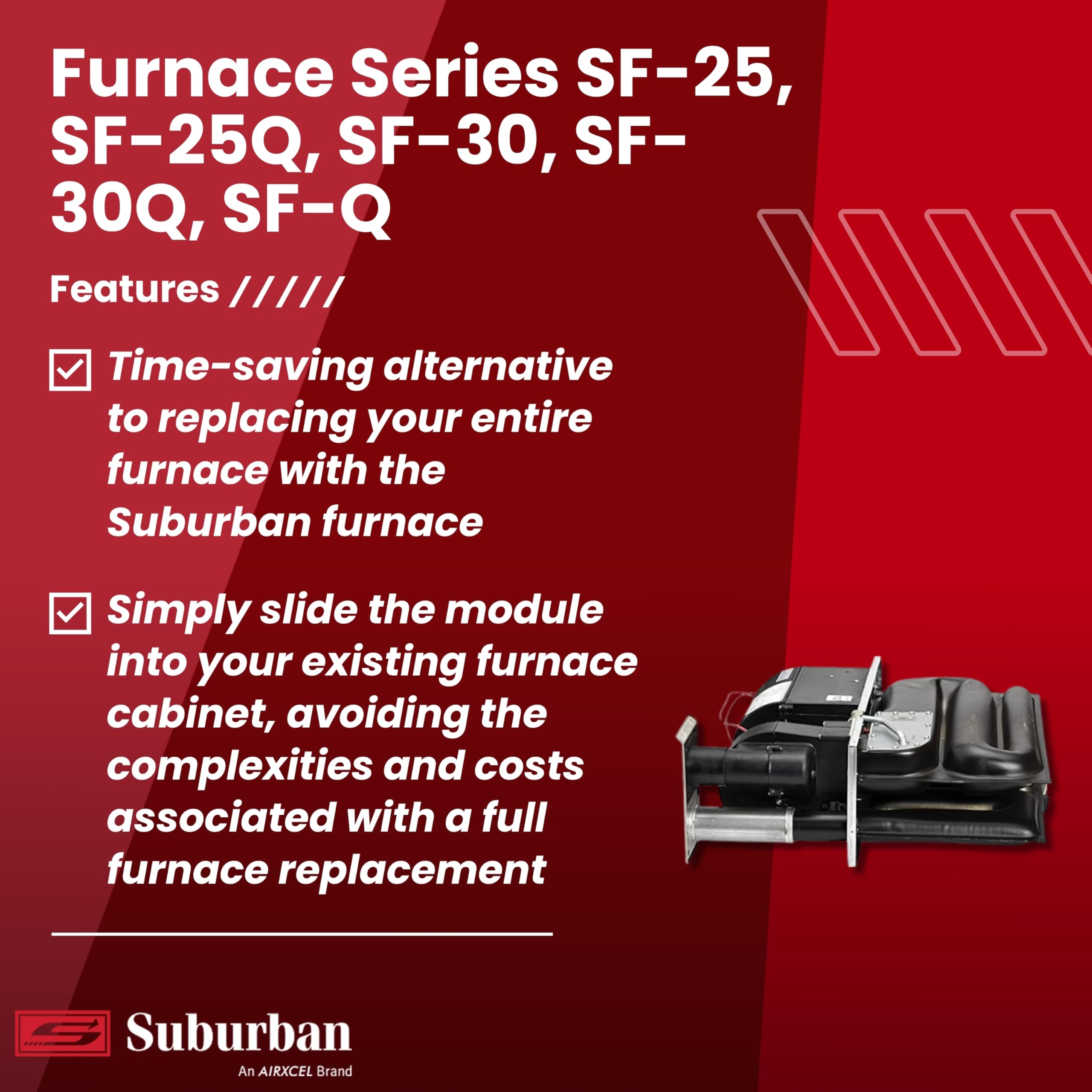 Suburban RP-30Q 30,000 BTU/h RV Furnace Replacement Core (2607A)