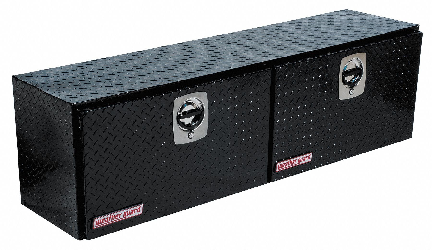 Weather Guard Model 364-5-02 Hi-Side Truck Box, Aluminum, Gloss Black, 7.9 cu ft capacity