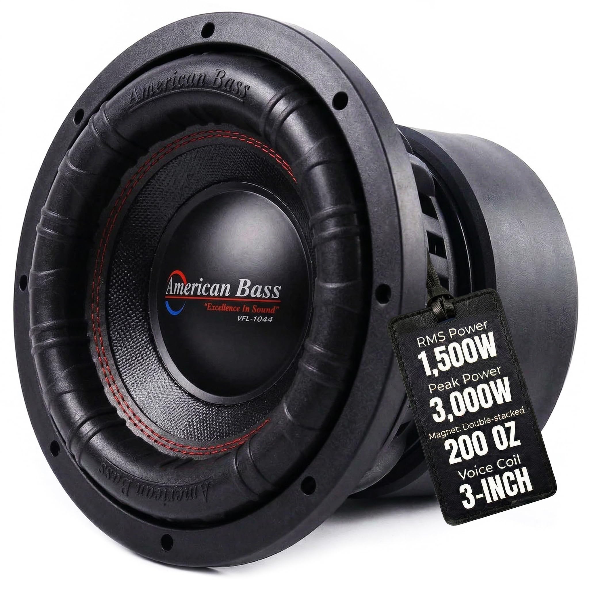 American Bass XFL 12" Car Subwoofer, 4 Ohm, 3000W Max