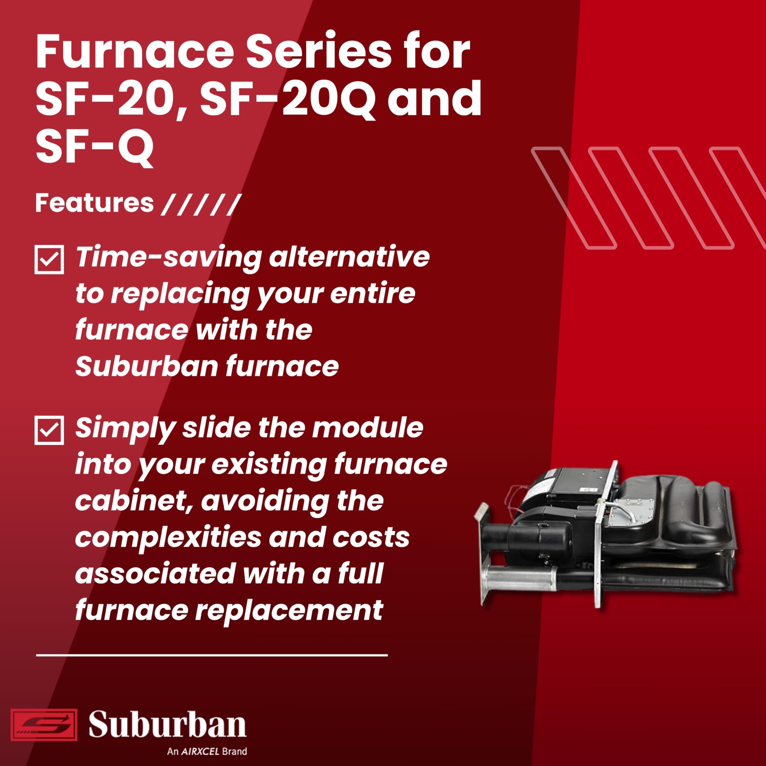 Suburban RP-20Q 20,000 BTU/h RV Furnace Replacement Core (2605A)
