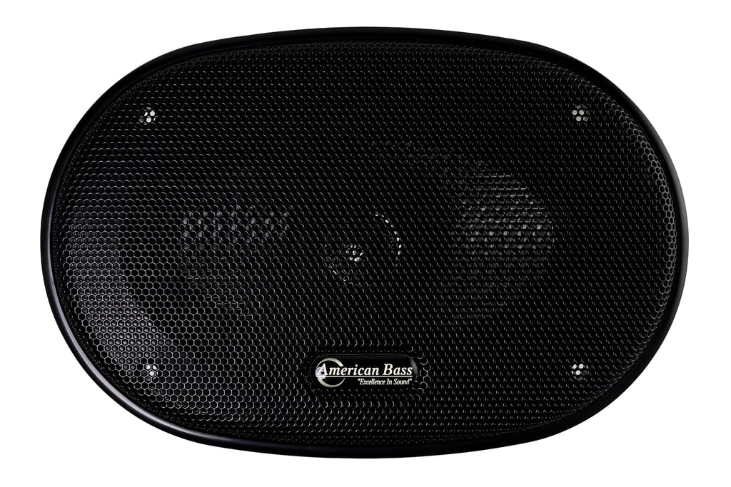 American Bass 4.6" 2 Way Coaxial, 100 Watts Max, Swivel Tweeter Speakers