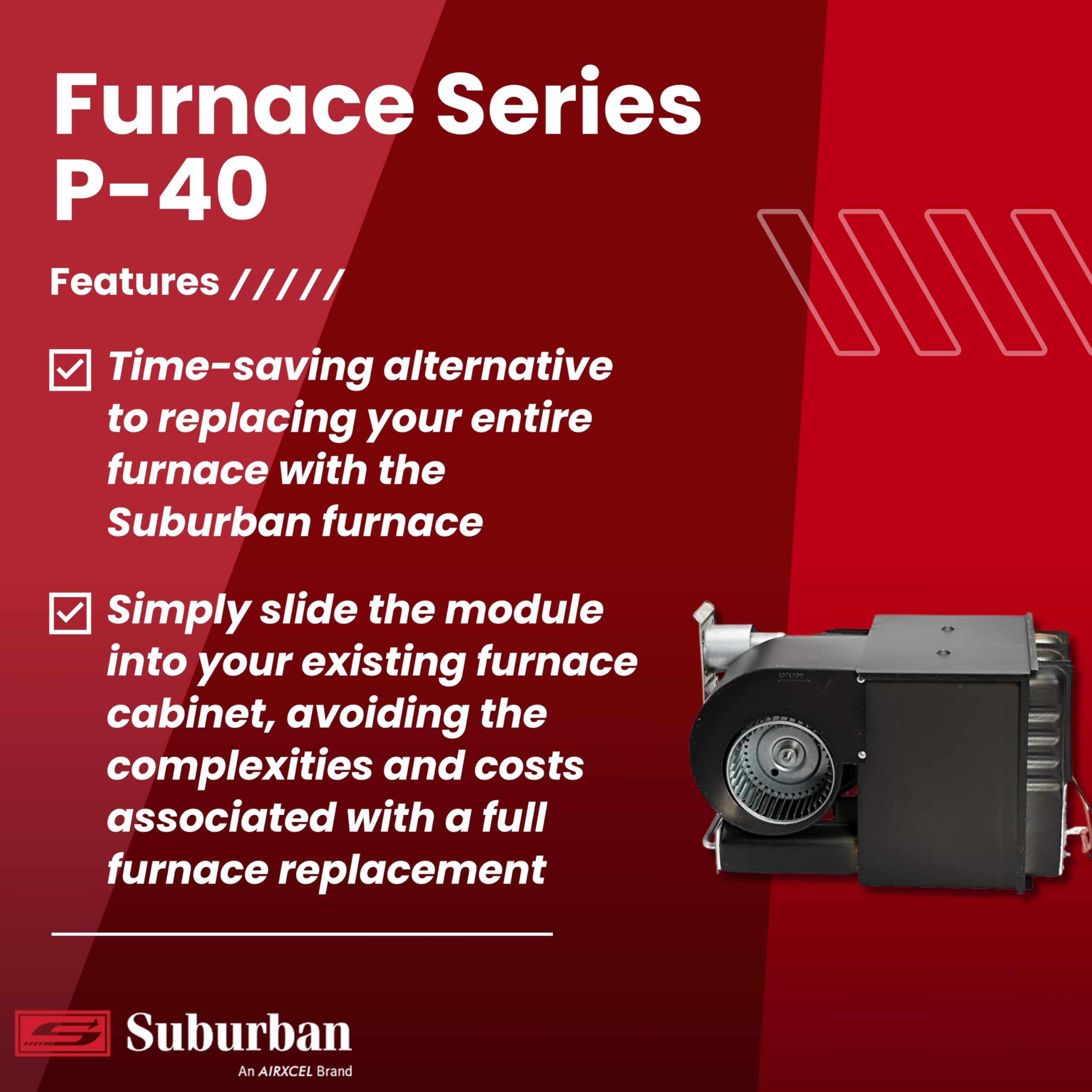 Suburban RP-40P 40,000 BTU/h RV Furnace Replacement Core (2615A)