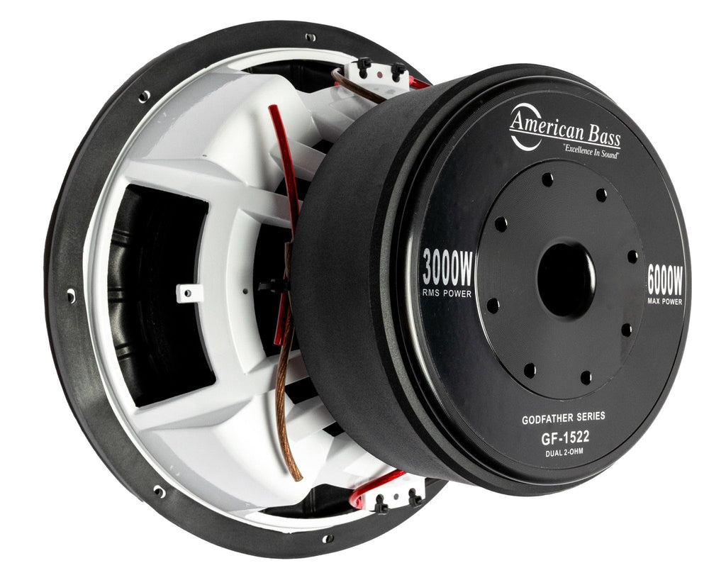 American Bass Godfather 15" 1 Ohm 6000 Max Watts Car Subwoofer