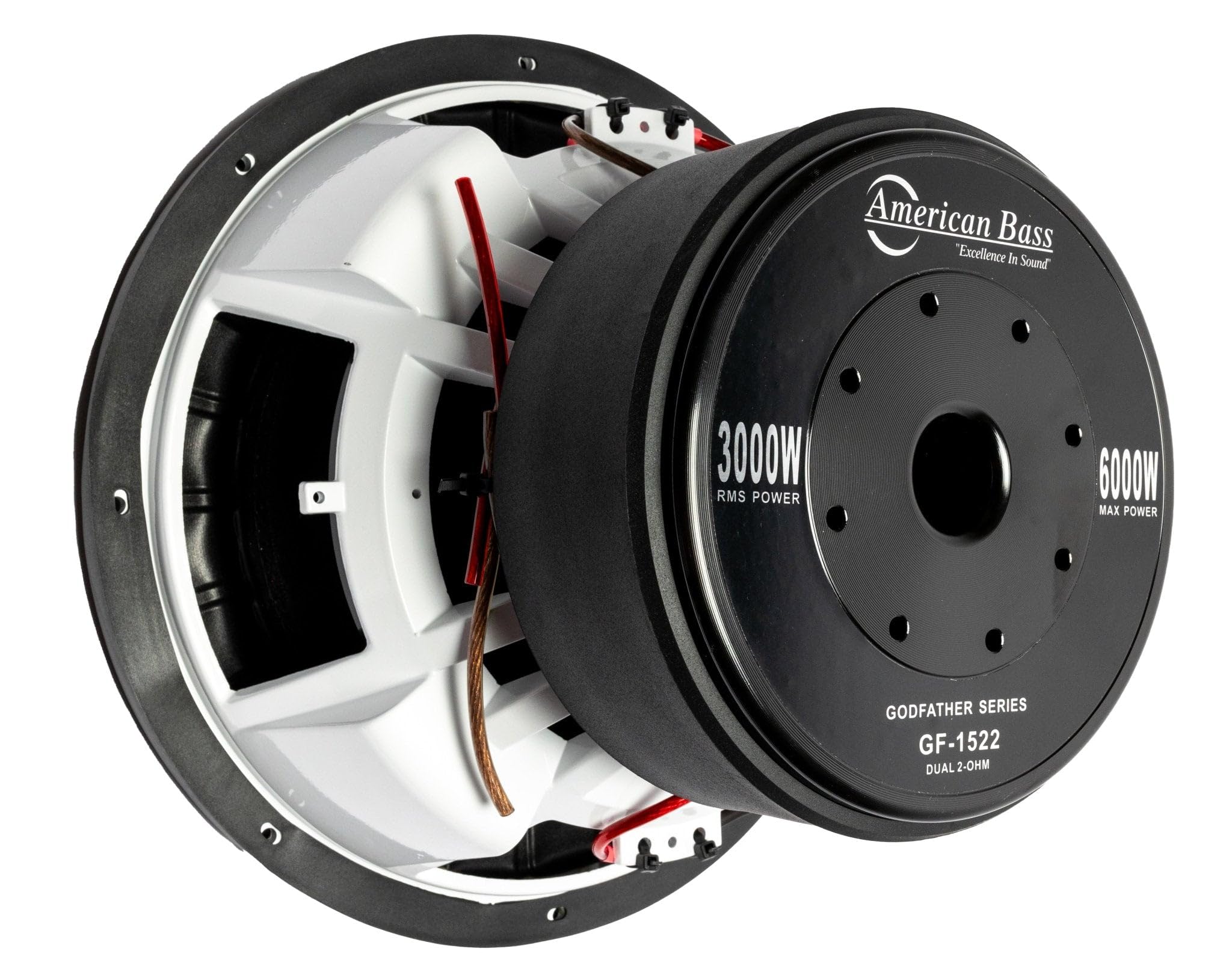 American Bass Godfather 15" 1 Ohm 6000 Max Watts Car Subwoofer