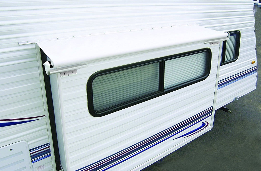 Carefree of Colorado RV Slideout Room Awning - Slide Topper Protection & Sunblock Cover for Trailers, Motorhomes & Campers - Hardware Not Included - 11'5" (11'1" Fabric, Black)