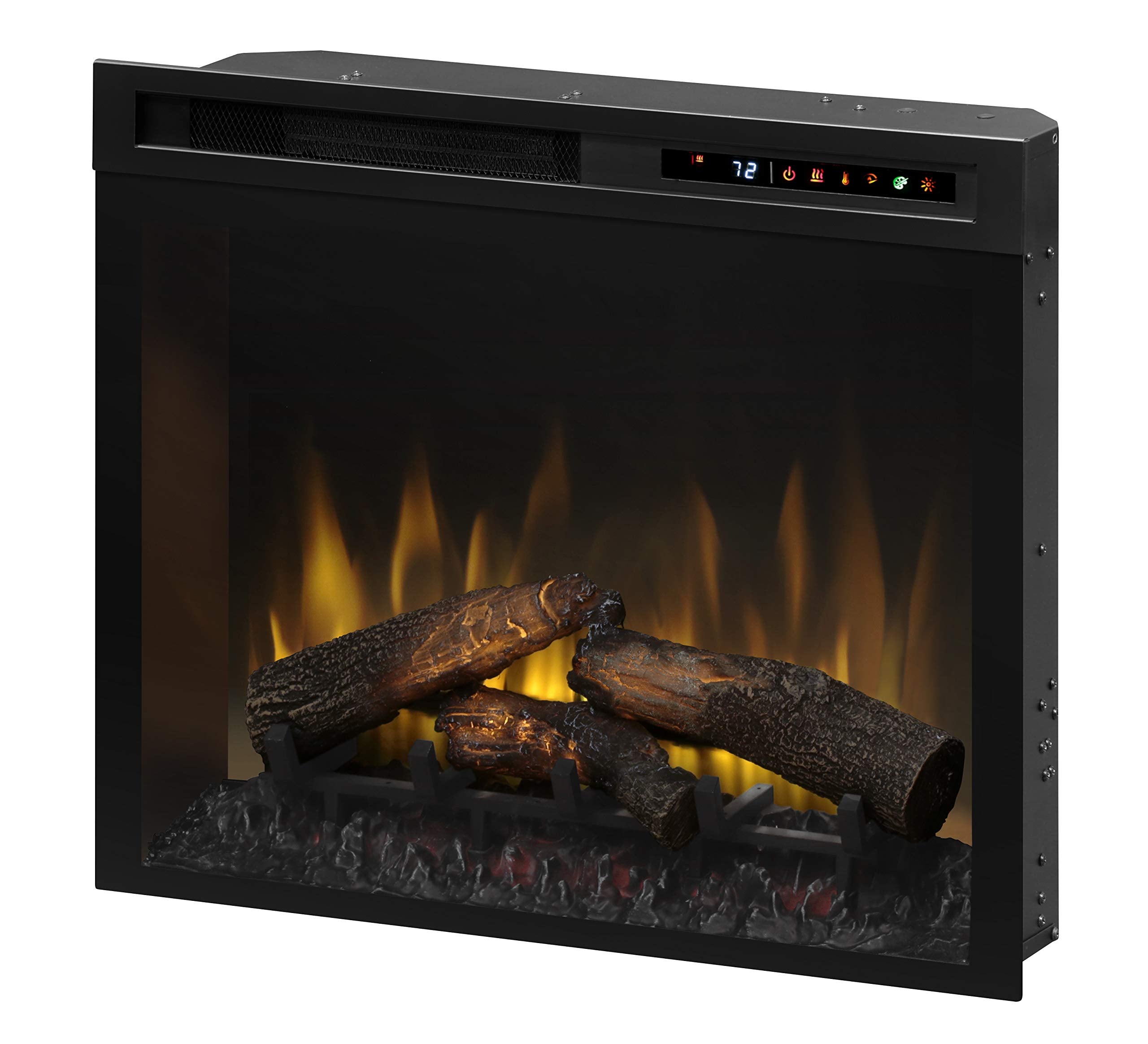 Dimplex Multi-Fire XHD™ 28" Firebox with Logs (Model: XHD28L), 5118 BTU, 120 Volt, 1500 Watt, Black
