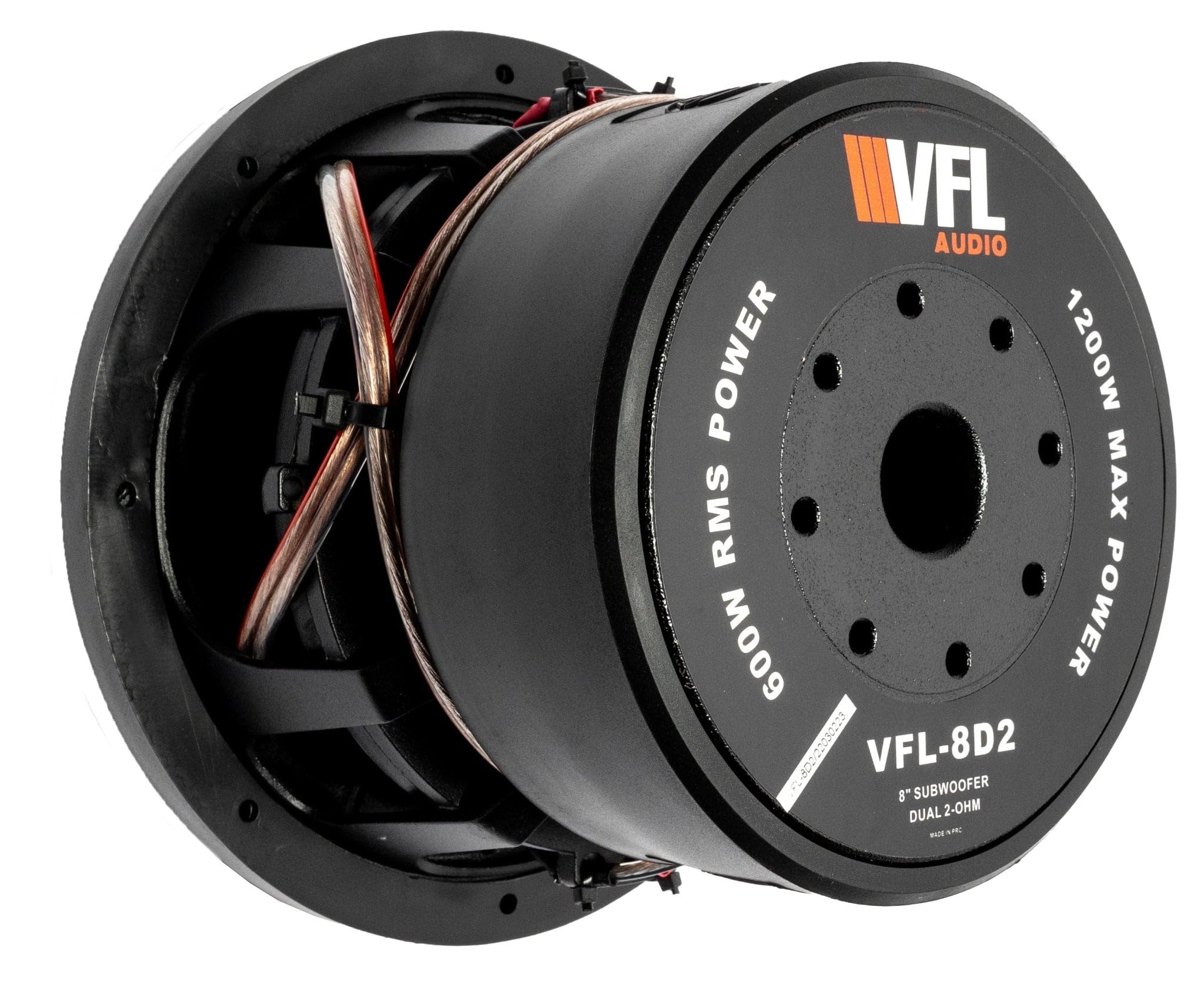 American Bass VFL 8" Subwoofer, Dual 4 Ohm DVC, 1200W Max