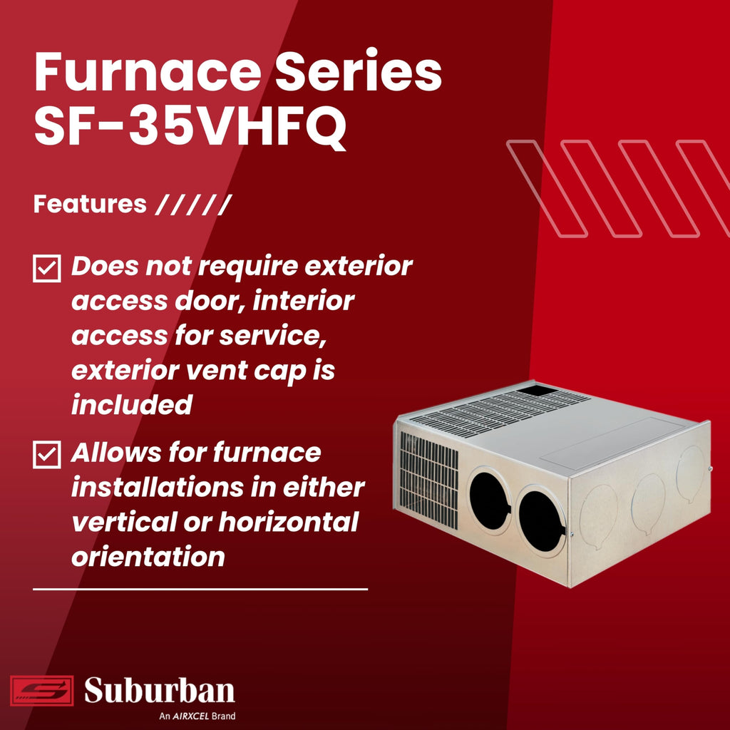Suburban SF-35VHFQ 35,000 BTU/h Ducted Low Profile RV Furnace (2587A)