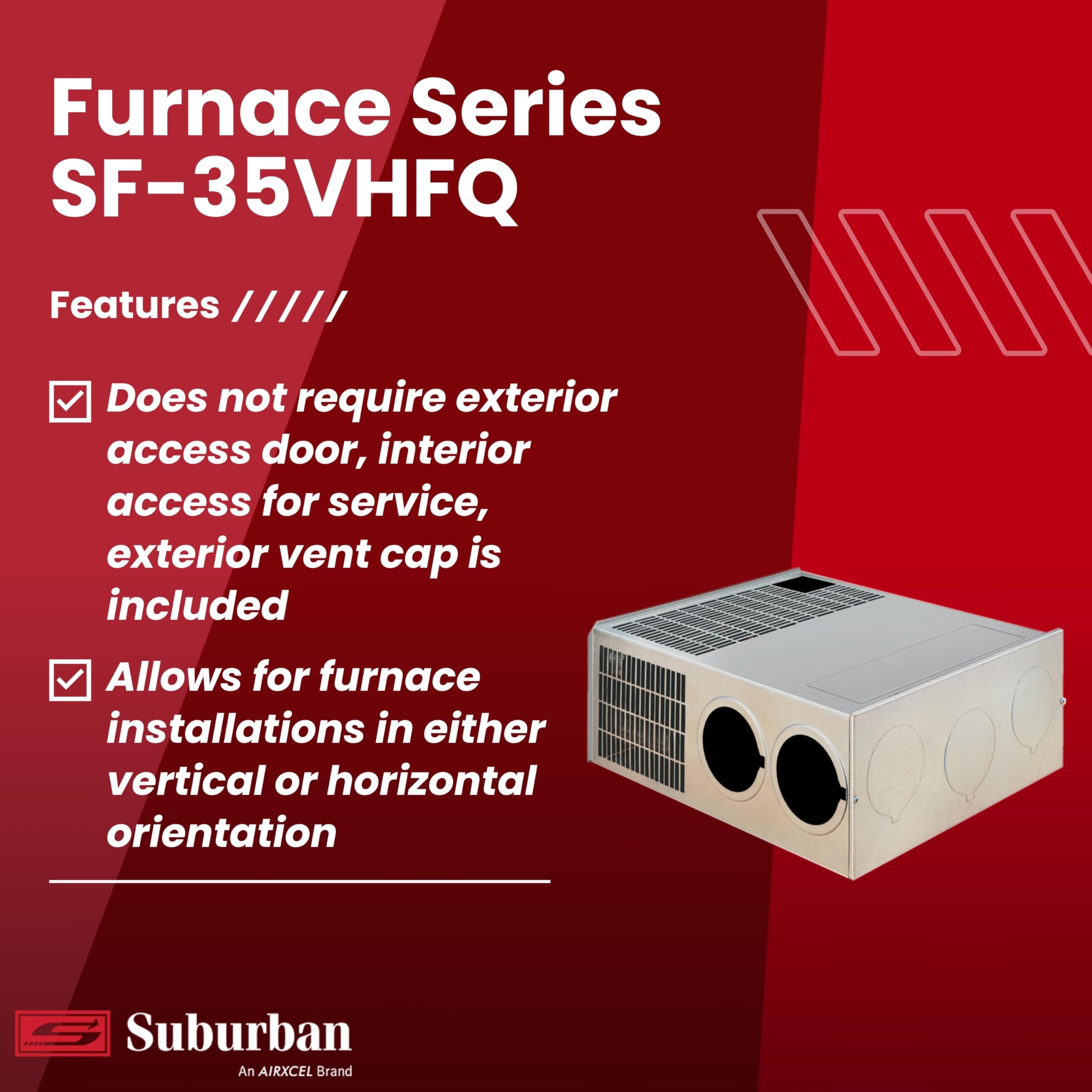 Suburban SF-35VHFQ 35,000 BTU/h Ducted Low Profile RV Furnace (2587A)