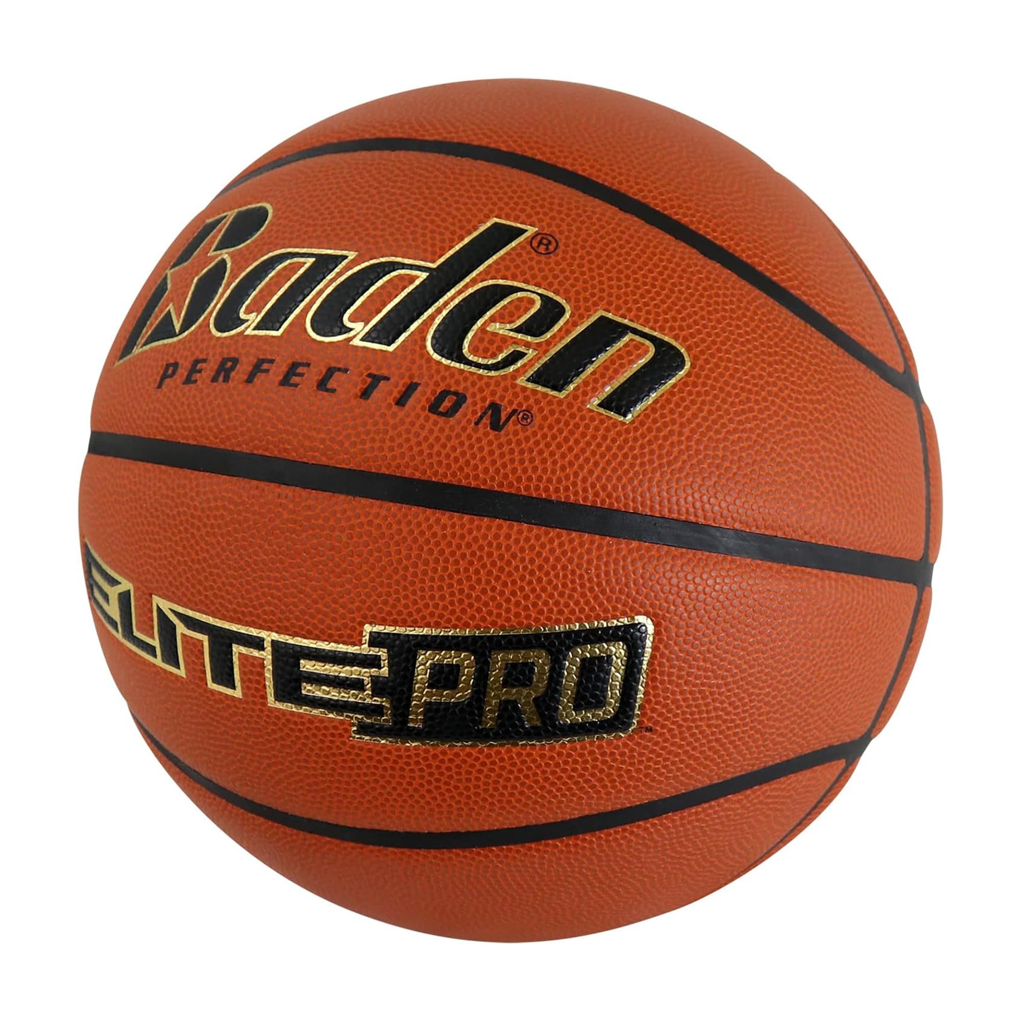 Baden | Elite Pro | Composite Indoor Game Basketball | Premium Quality for Professional Play | Youth, Women & Men's (Elite Pro - NFHS Approved, Size 7 (29.5"))