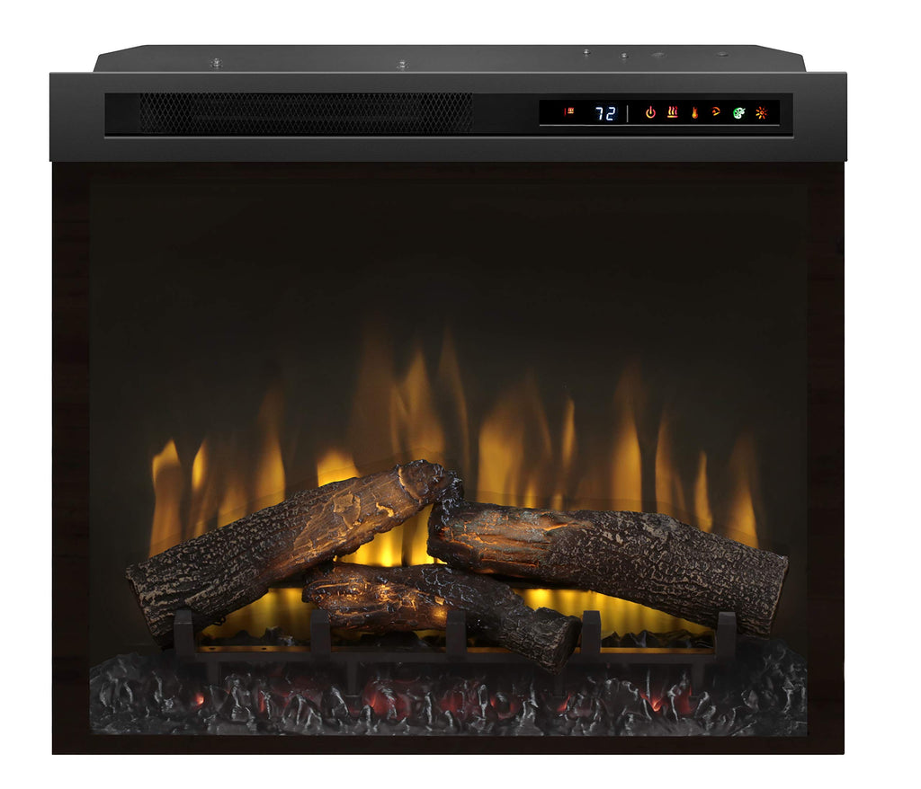 Dimplex Multi-Fire XHD™ 28" Firebox with Logs (Model: XHD28L), 5118 BTU, 120 Volt, 1500 Watt, Black