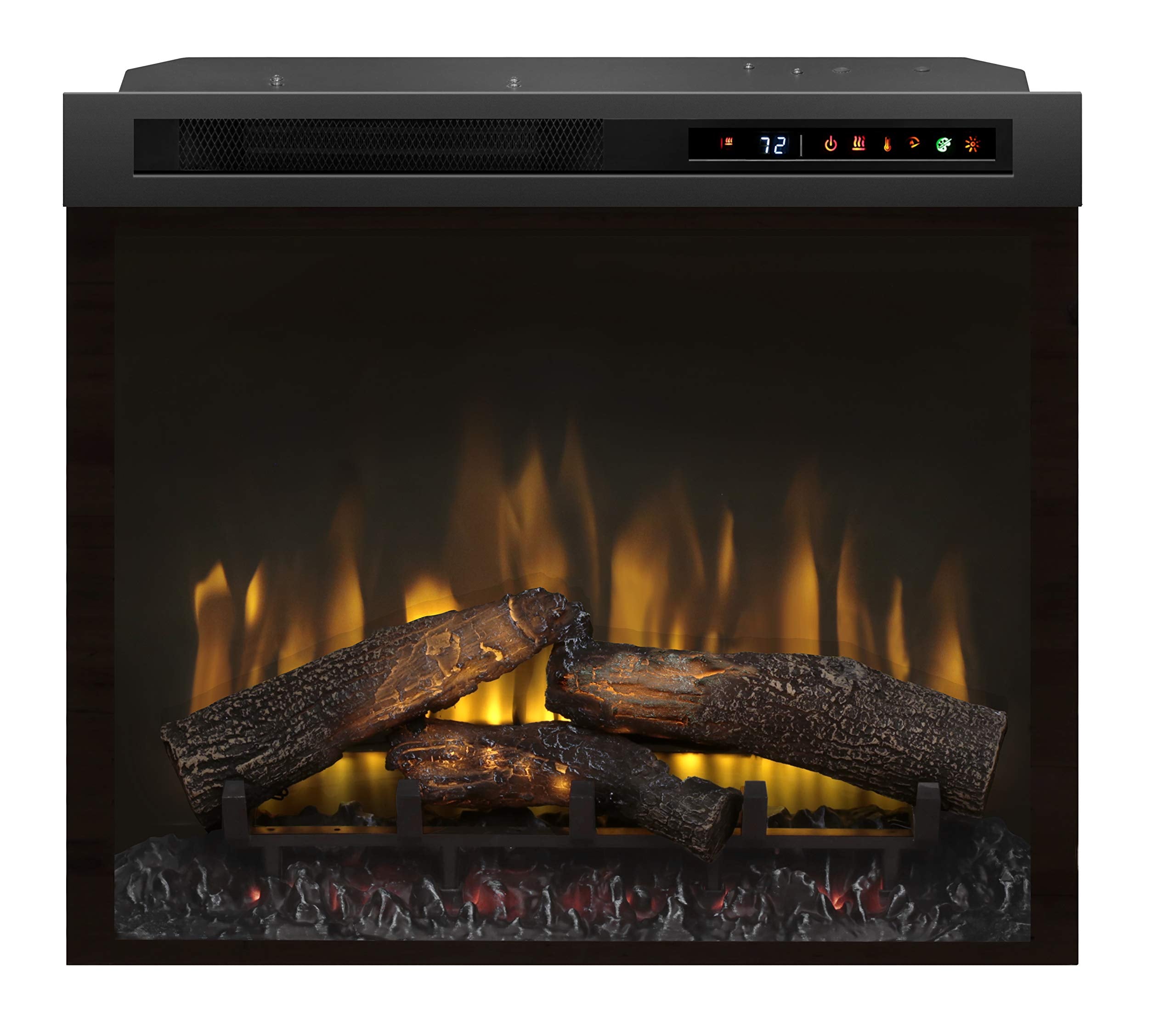 Dimplex Multi-Fire XHD™ 28" Firebox with Logs (Model: XHD28L), 5118 BTU, 120 Volt, 1500 Watt, Black