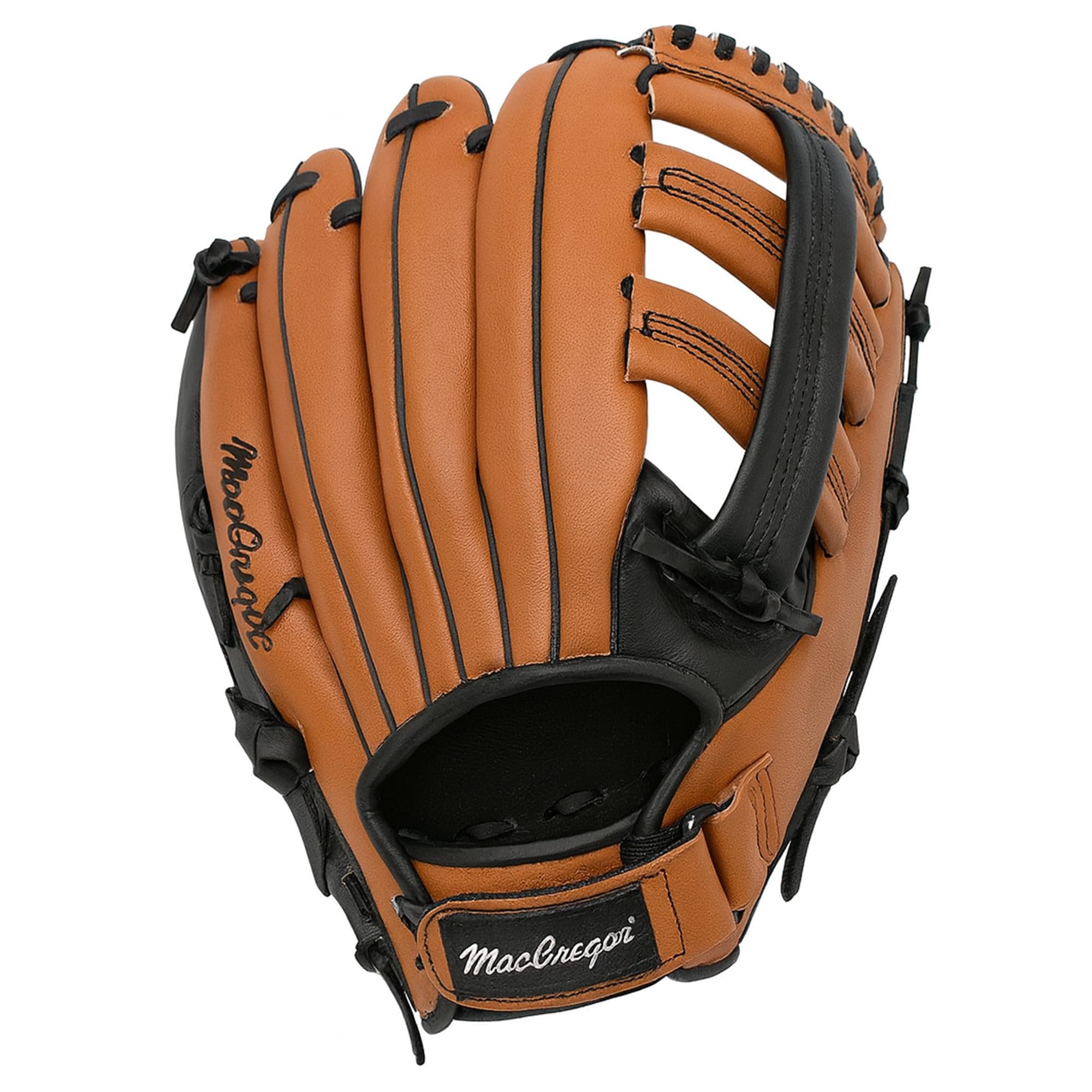 MacGregor Youth Fielder's Glove, Fits on Left Hand, Orange, 12 1/2-Inch