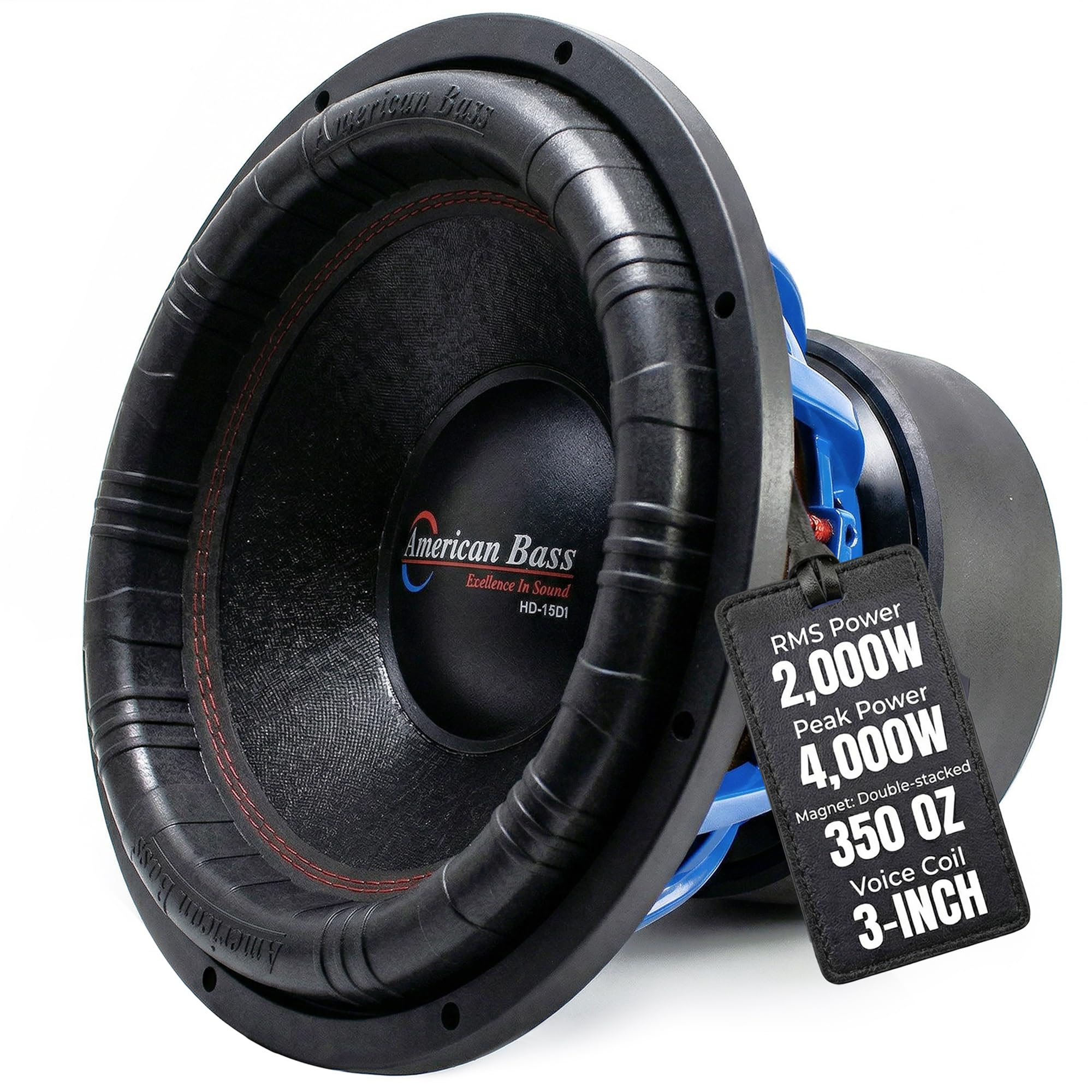 American Bass HD 12" Car Subwoofer, 1 Ohm, 4000W Max