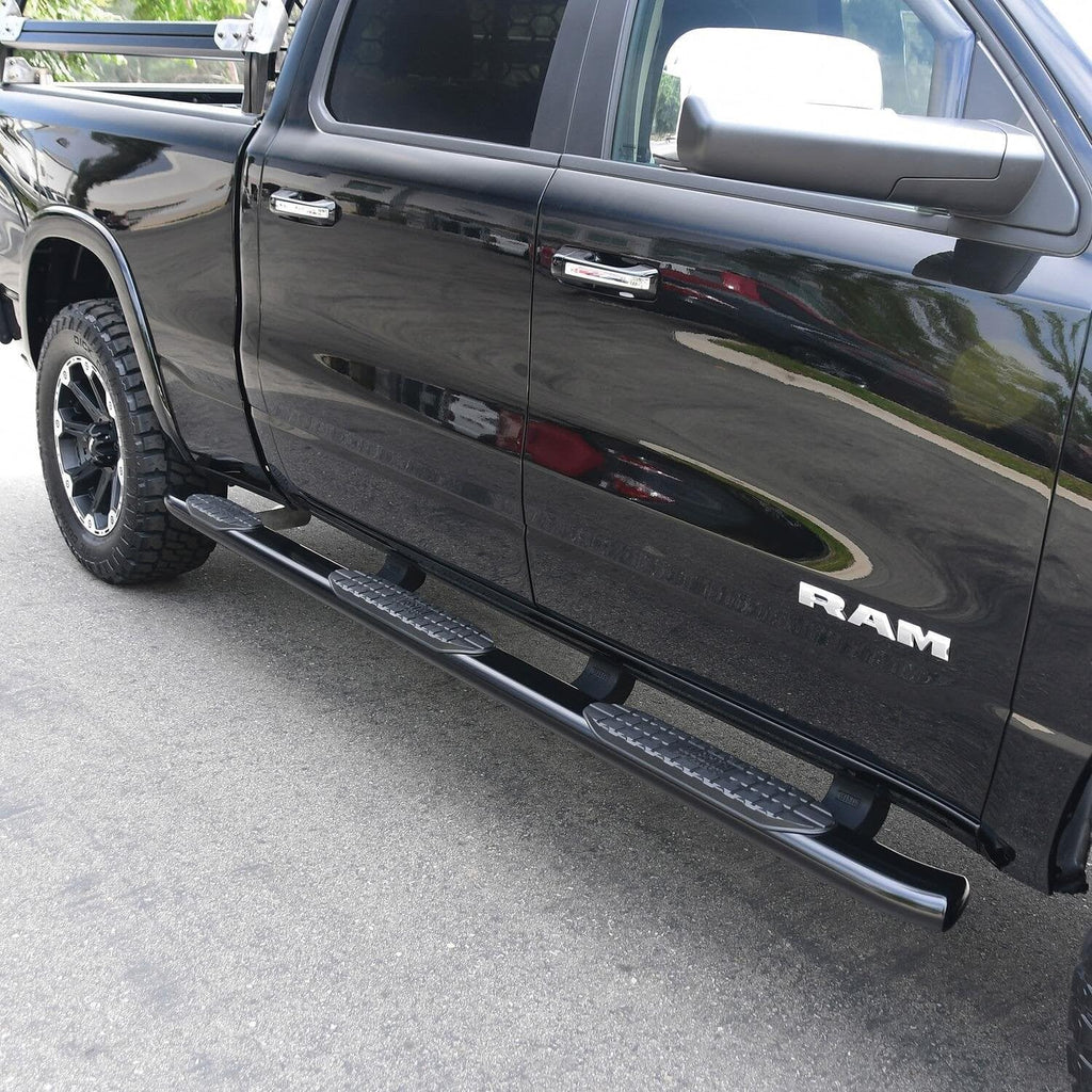 Westin 21-534705 PRO TRAXX 5 Oval Wheel to Wheel Nerf Bars Black Pair