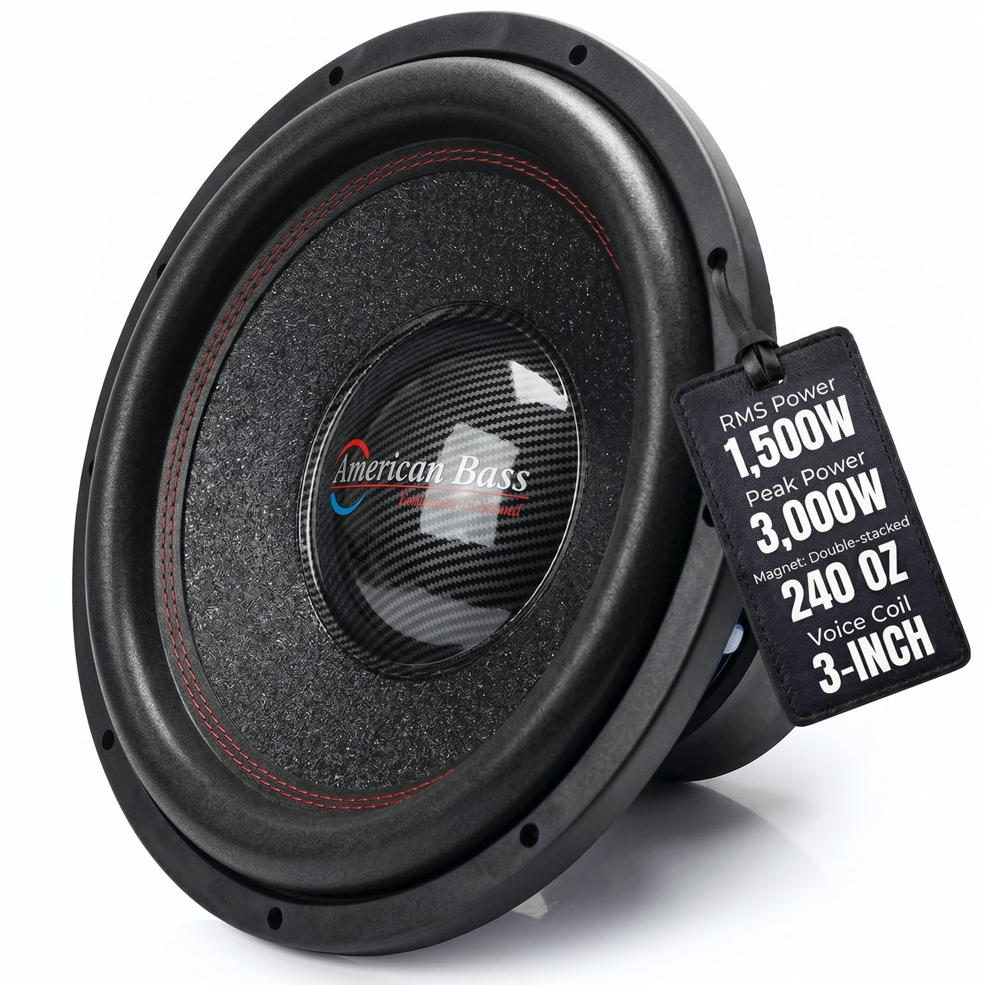 American Bass Hawk 15" Car Subwoofer, 4 Ohm, 3000W Max