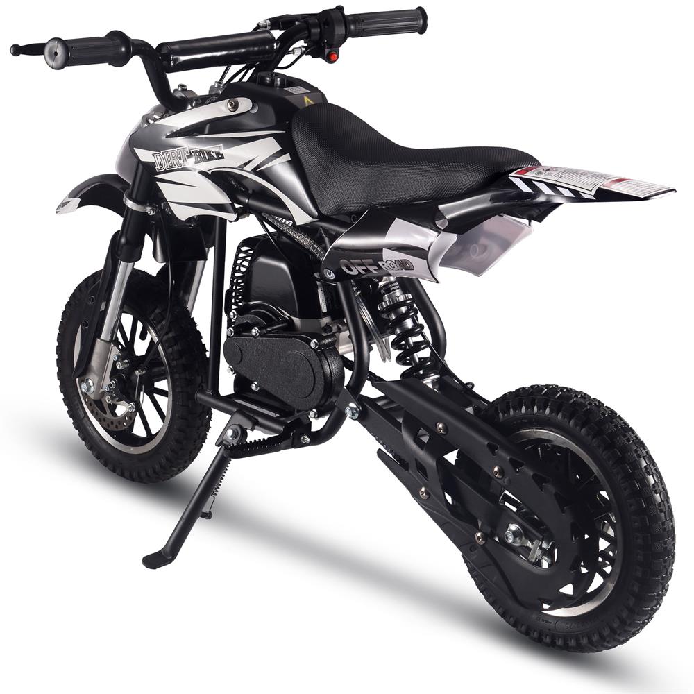 MotoTec Alien 50cc 2-Stroke Kids Dirt Bike Black