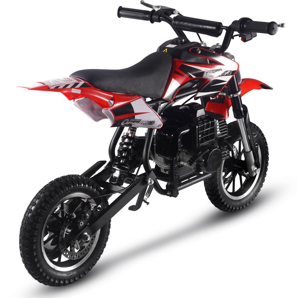 MotoTec Alien 50cc 2-Stroke Kids Dirt Bike Red