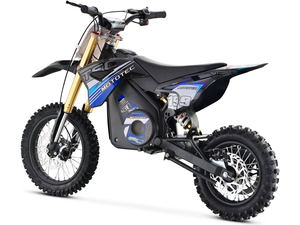 MotoTec 36v Pro Electric Dirt Bike 1200w Lithium Blue
