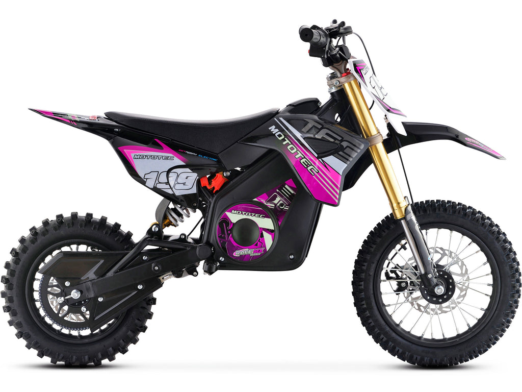 MotoTec 36v Pro Electric Dirt Bike 1200w Lithium Pink