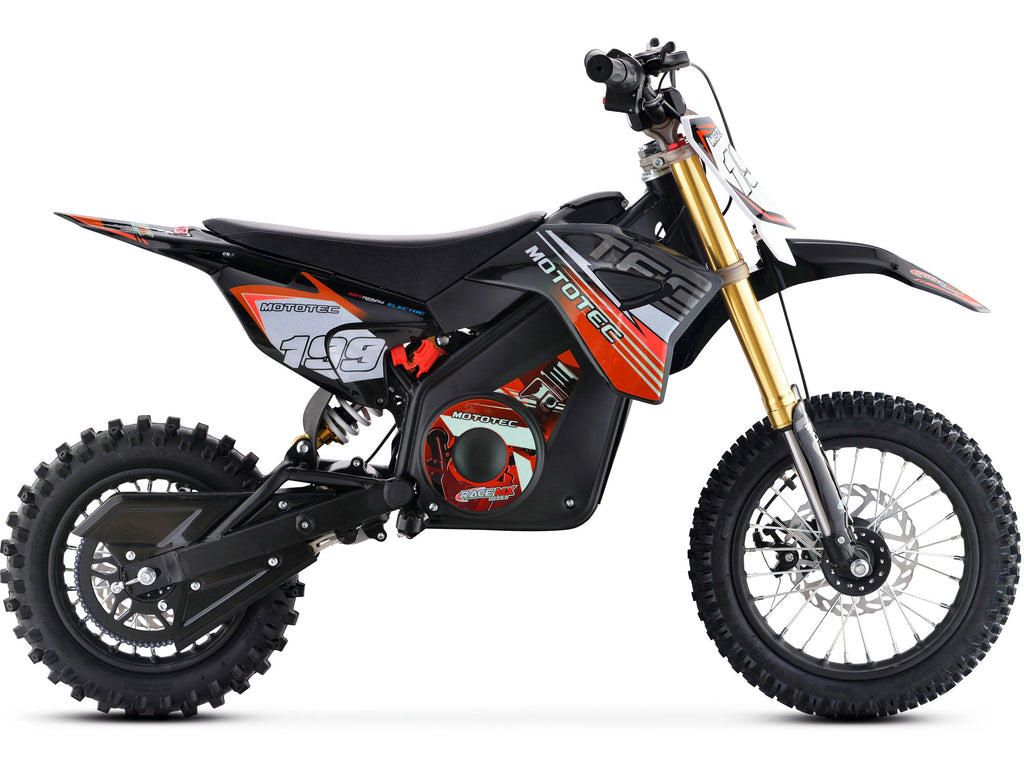 MotoTec 36v Pro Electric Dirt Bike 1200w Lithium Red