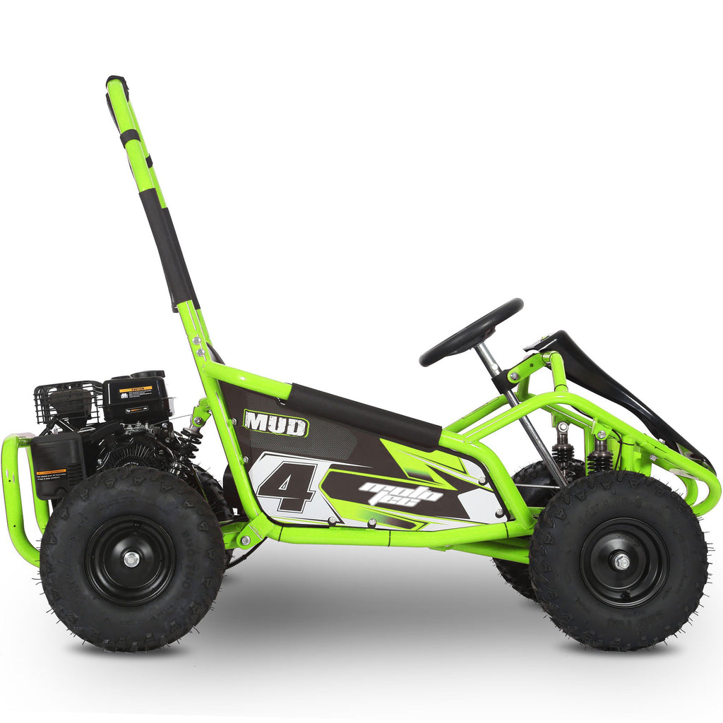 MotoTec Mud Monster 98cc Go Kart Full Suspension Green
