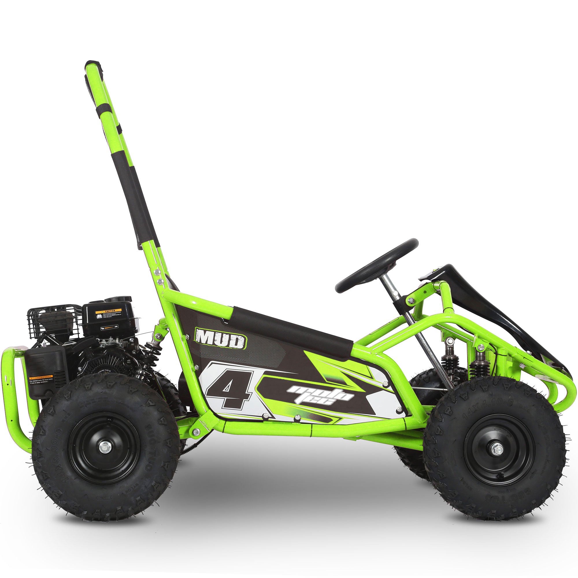 MotoTec Mud Monster 98cc Go Kart Full Suspension Green
