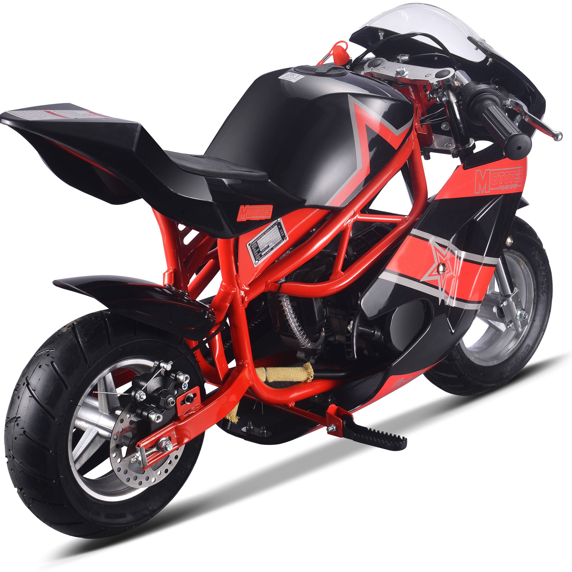 MotoTec Gas Pocket Bike GT 49cc 2-stroke Red