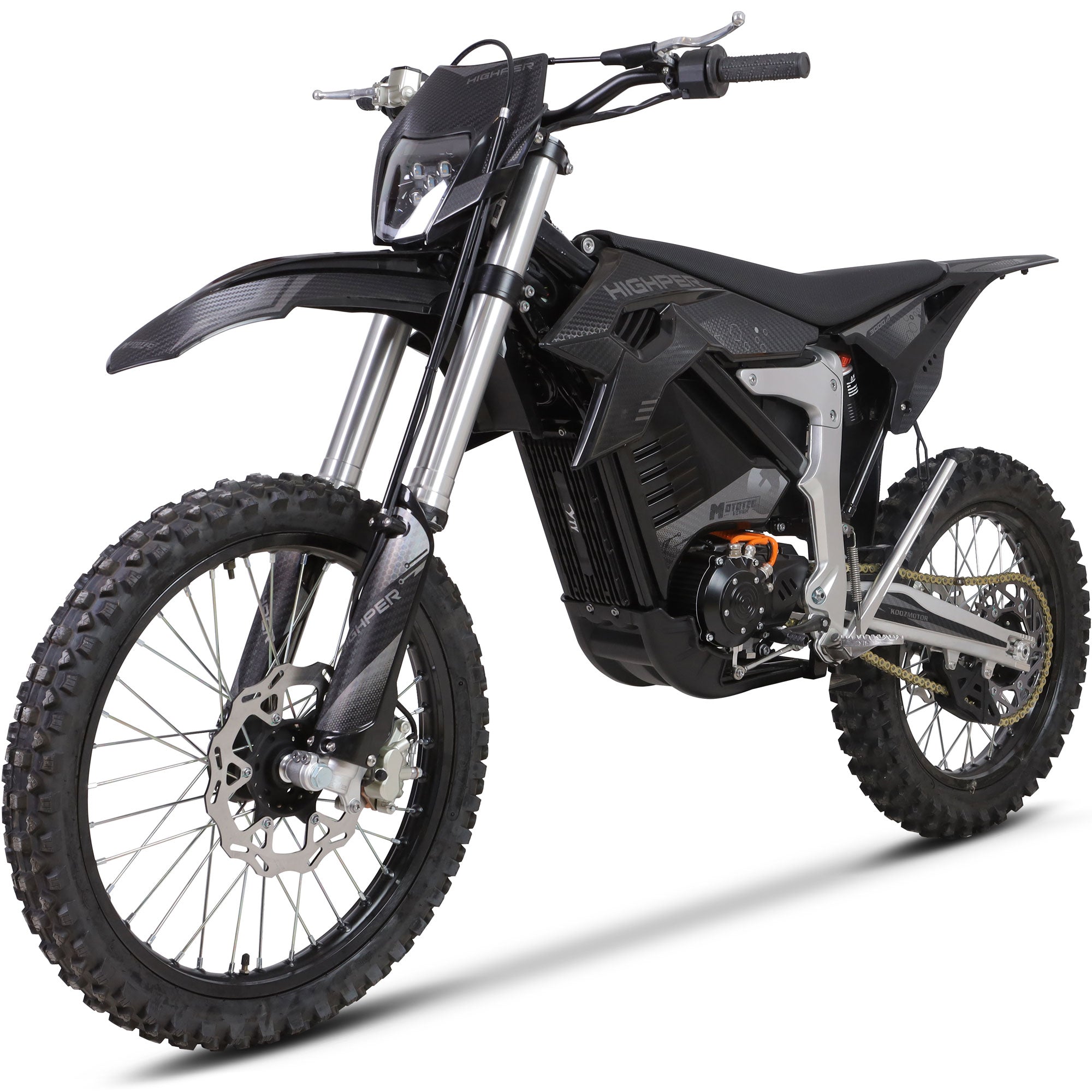 MotoTec Venom 72v 12000w 50ah Electric Dirt Bike White