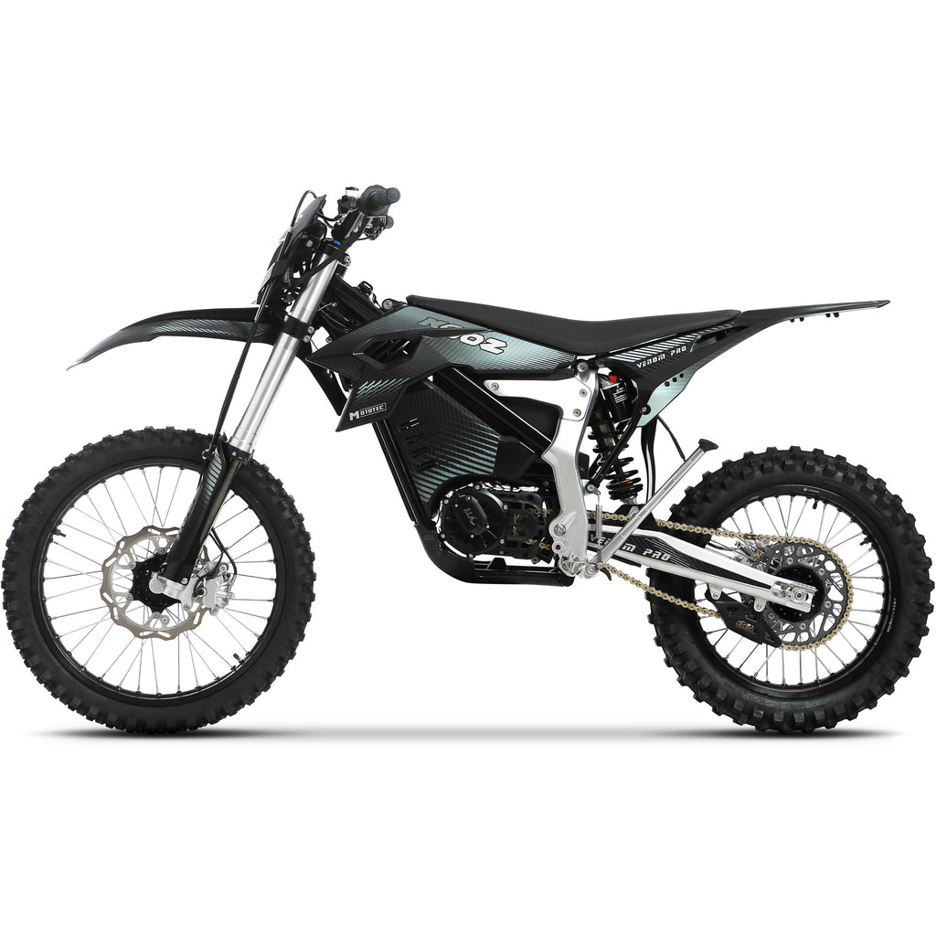 MotoTec Venom 72v 30000w 773ah Electric Dirt Bike White