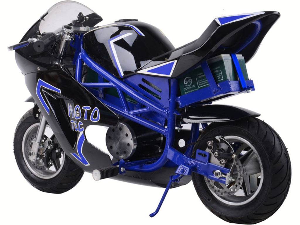 MotoTec Electric Pocket Bike GT 36v 500w Blue