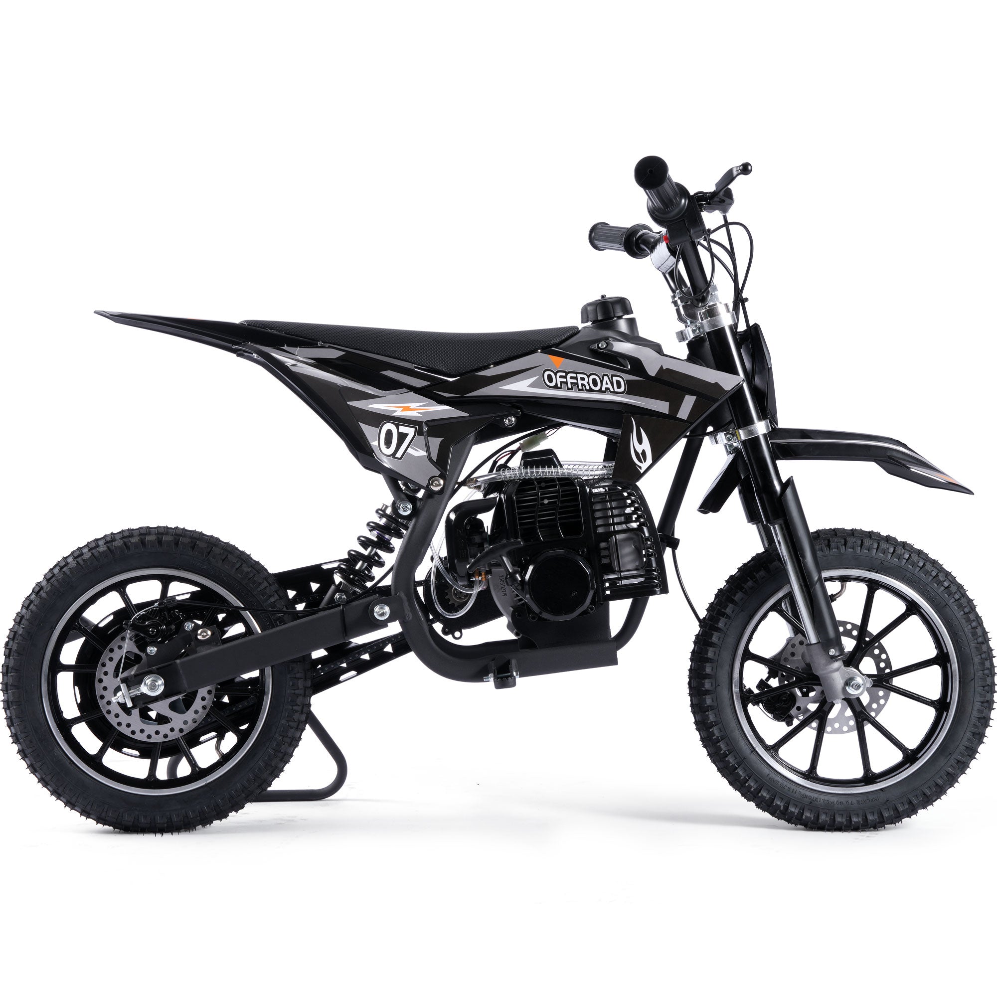 MotoTec Pioneer 49cc 2-Stroke Dirt Bike Black