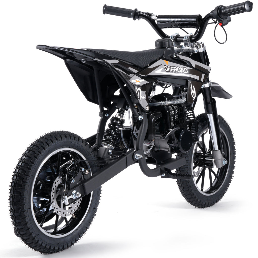 MotoTec Pioneer 49cc 2-Stroke Dirt Bike Black