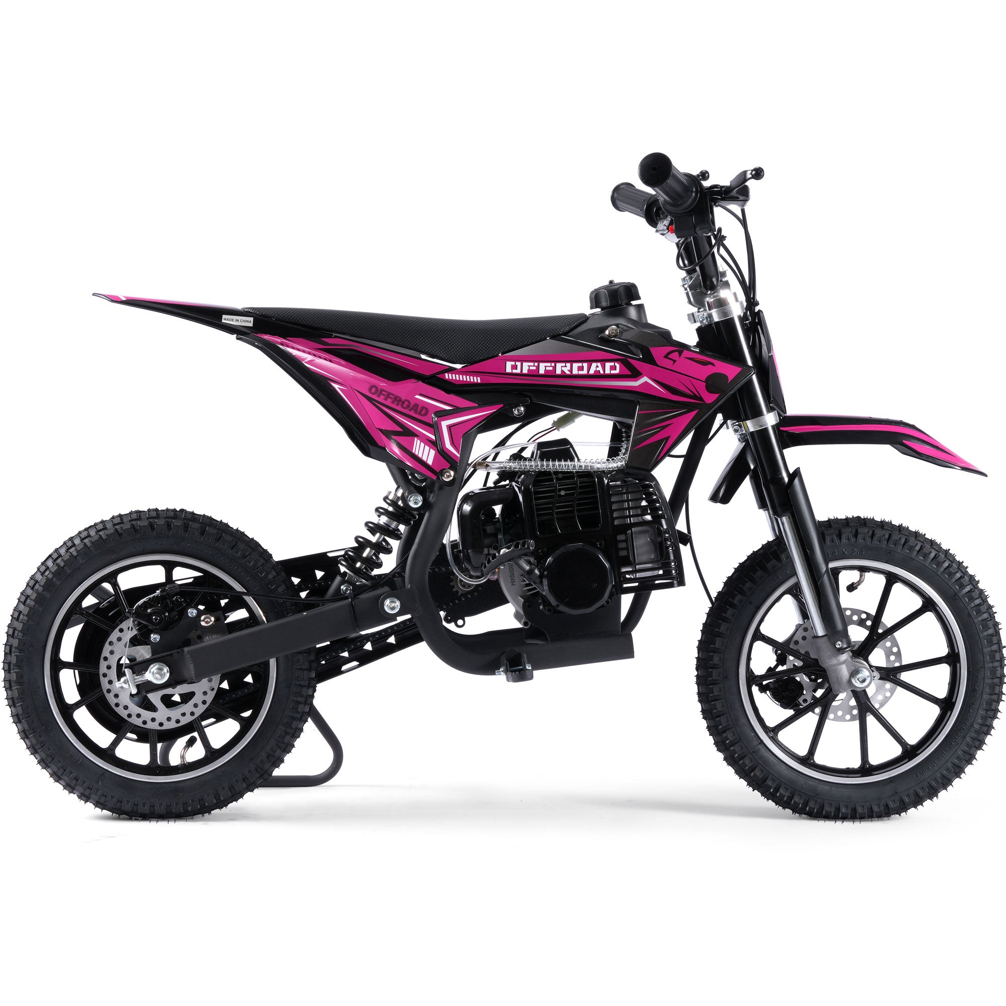 MotoTec Pioneer 49cc 2-Stroke Dirt Bike Pink