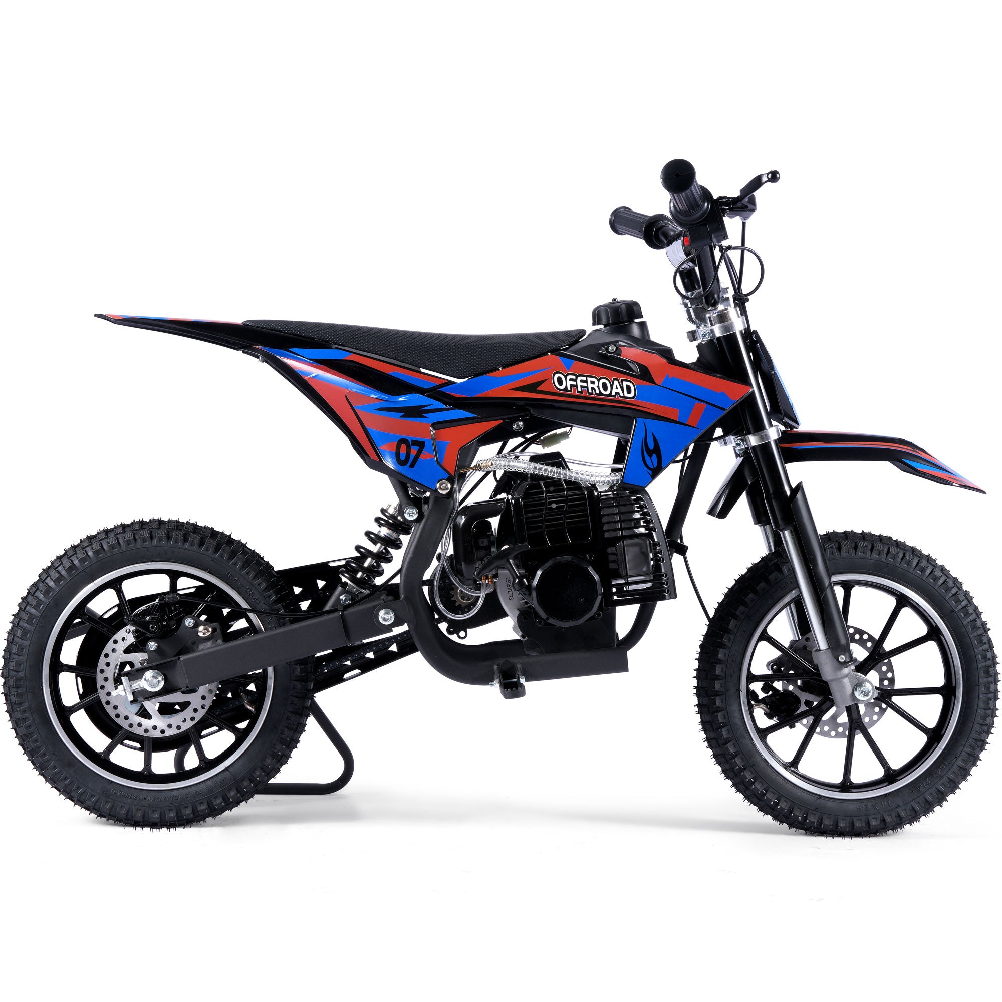 MotoTec Pioneer 49cc 2-Stroke Dirt Bike Red