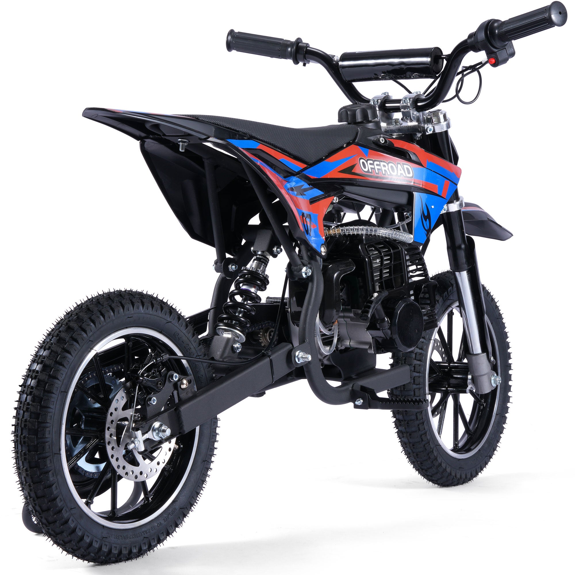 MotoTec Pioneer 49cc 2-Stroke Dirt Bike Red