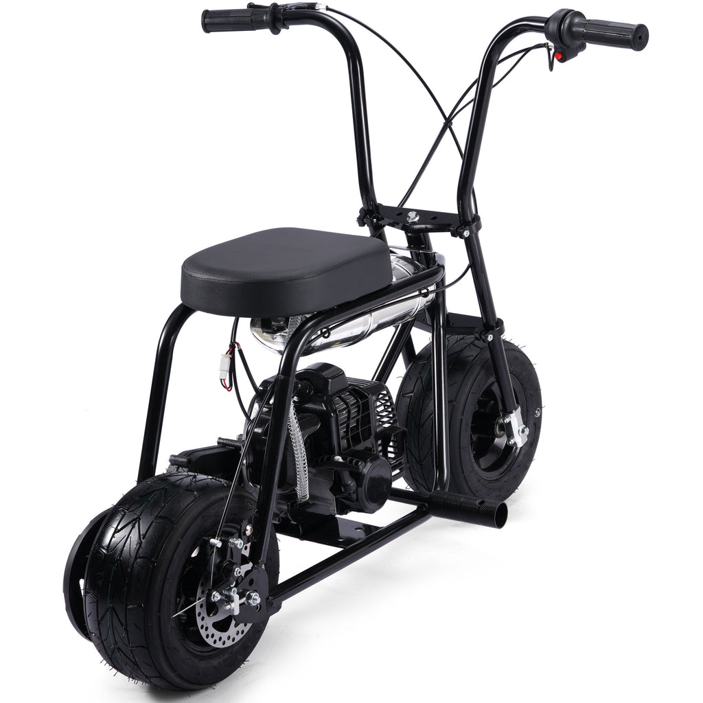 MotoTec Wild Rover 49cc 2-Stroke Kids Gas Mini Bike Black